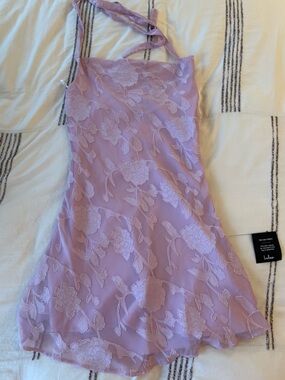 NWT Lulu's Baby Pink Floral Lace Slip